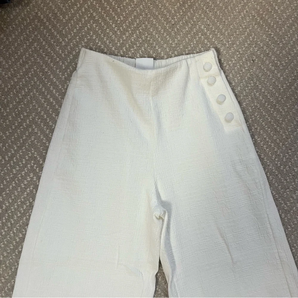 Zara Textured Flare Pants 7